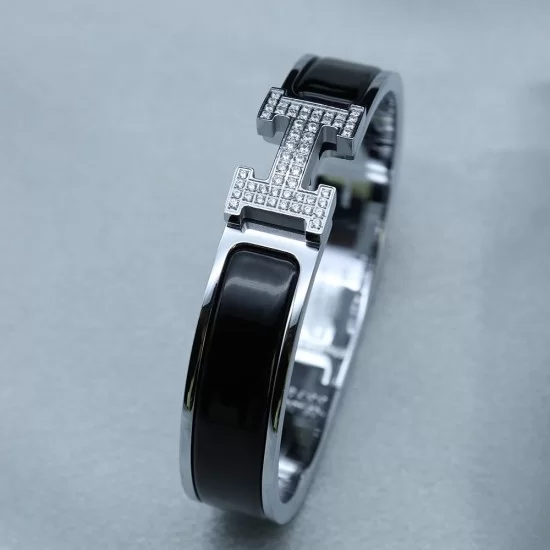 Hermes Clic H Diamond 12mm Stainless Steel Bracelet DIY hermes-clic-h-diamond-12mm-stainless-steel-bracelet-diy